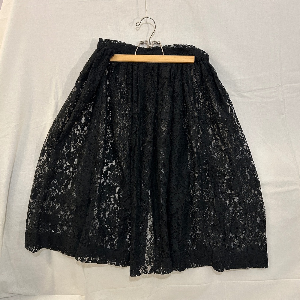 Black Lace Overskirt